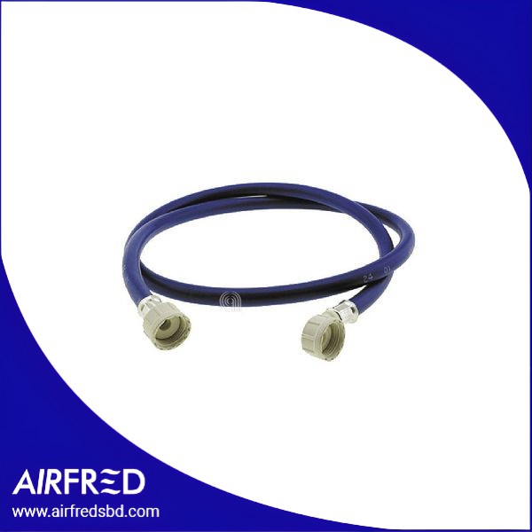 Tubo de carga para lavadora, 1,5 m, color azul, con pipa