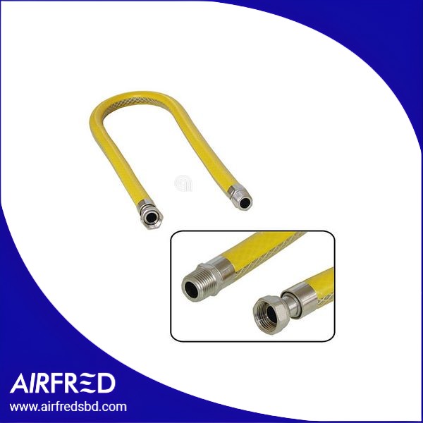 Tubo de gas inoxidable 1,5 m con conexión M/F