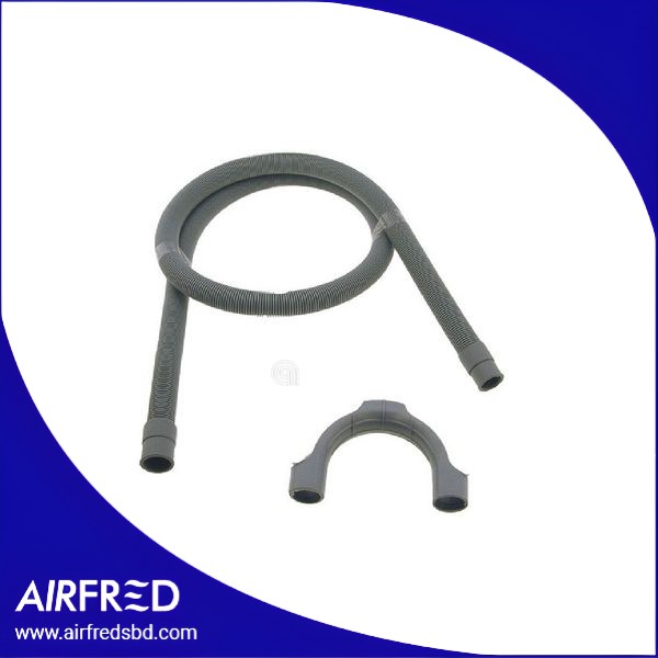 Tubo de drenaje recto 2,5 m con curva de soporte, SKU 00111142