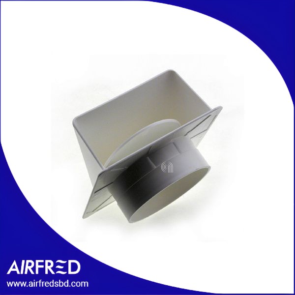 Adaptador de ventilación 145x140 mm para pared o ventana