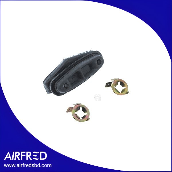 Junta de goma para lavadora con terminales de puesta a tierra.