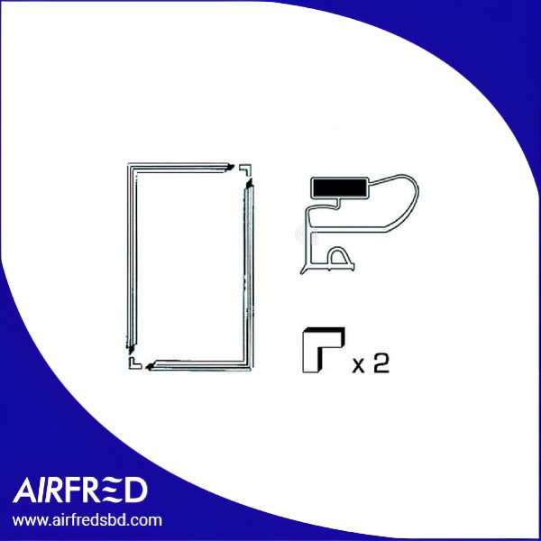 Conjunto de junta magnética para puerta de frigorífico 00122048