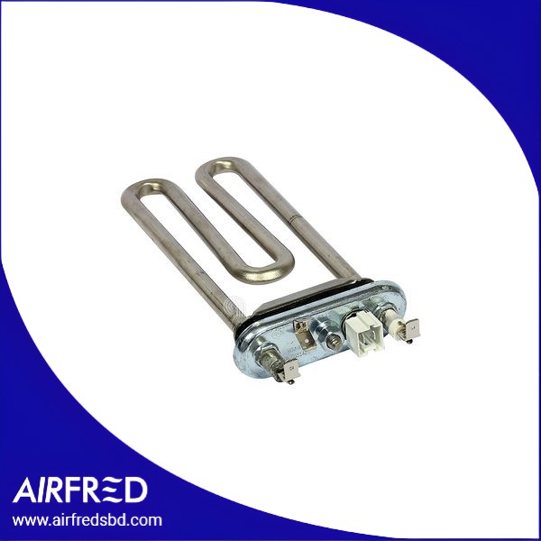 Elemento calefactor para lavadora, 1800W, componente eléctrico.