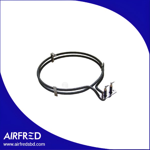 Elemento calefactor circular para horno, repuesto adaptable.