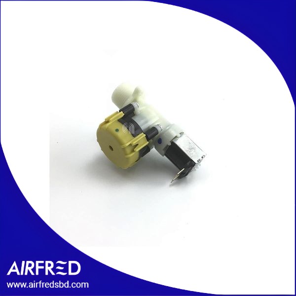 Válvula solenoide 1 vía 90° para lavadora