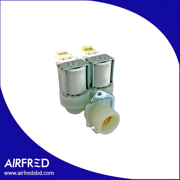 Válvula solenoide 2 vías 180° para lavadora