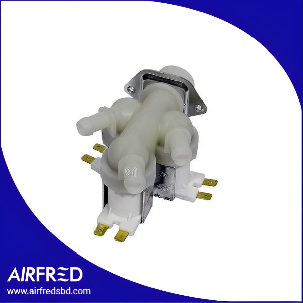 Solenoide de válvula 3 vías 12 mm para electrodomésticos de lavado