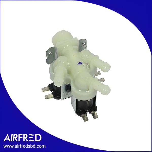 Válvula solenoide de 3 vías 12 mm para electrodomésticos