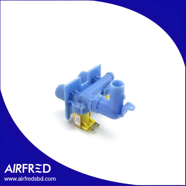 Válvula solenoide de dos vías para lavadora, orientación 90°