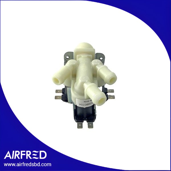 Valvula solenoide 3 vias para lavadora 15 mm