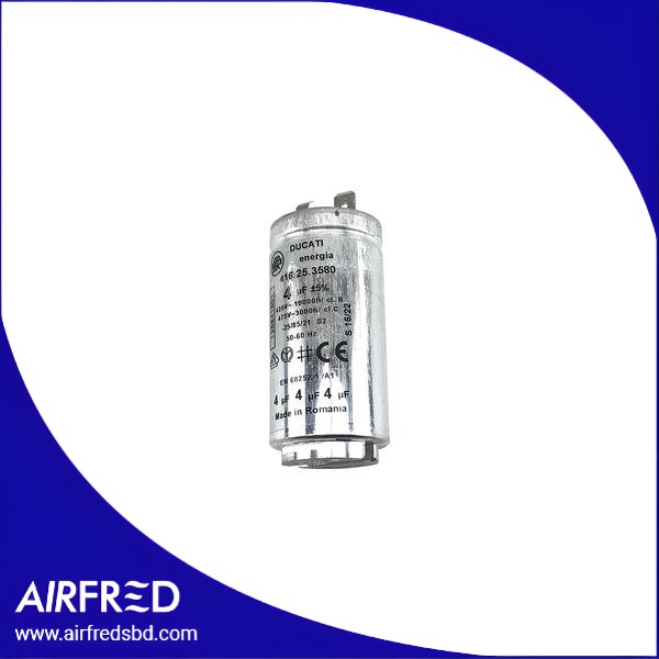 Capacitor metálico 4µF para secadora