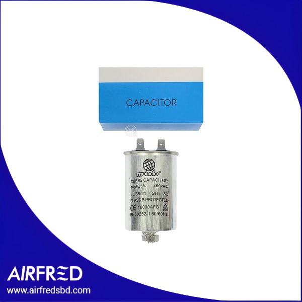 Capacitor metálico 18µF para lavadora, SKU 00230319