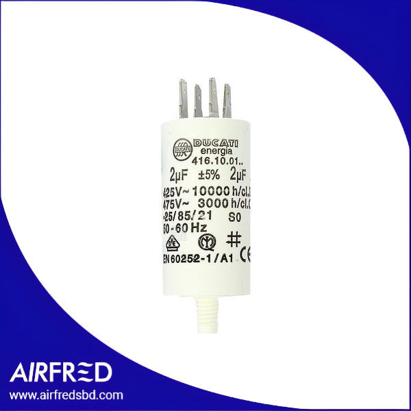 Capacitor 2 µF para lavadora - repuesto OEM