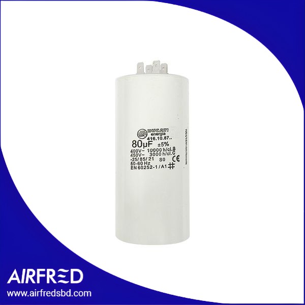 Capacitor de 80 µF para motor de lavadora 00230423