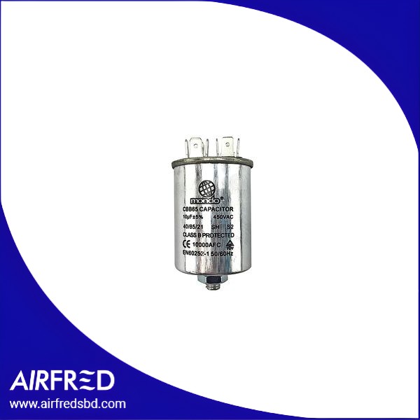 Capacitor metálico 10µF para lavadora