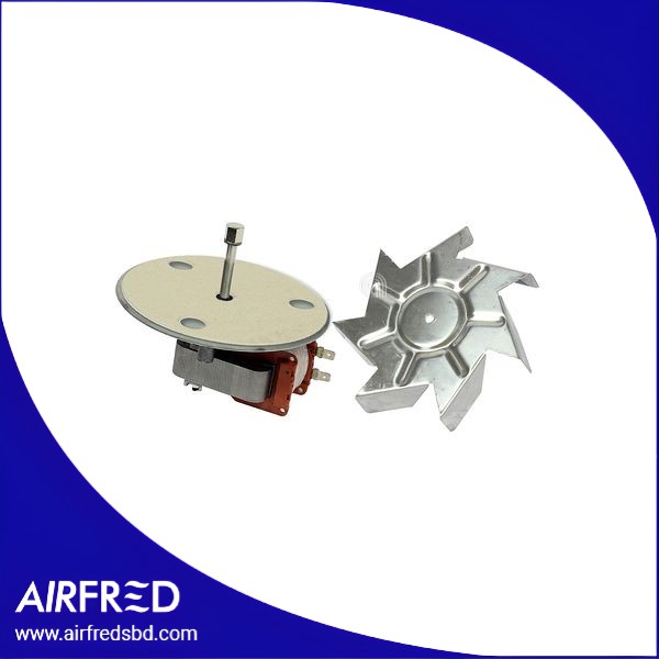 Motor ventilador para horno, componente de aire y disipación.