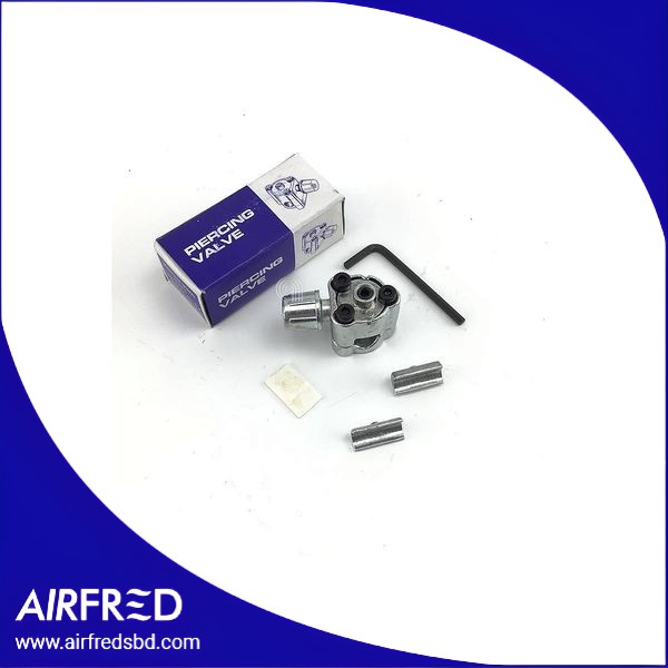 Válvula perforante para tubería de refrigeración 3/16-1/4-5/16-3/8