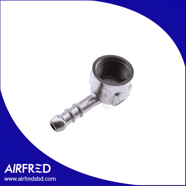 Conector de gas con rosca hembra 1/2 pulgada.