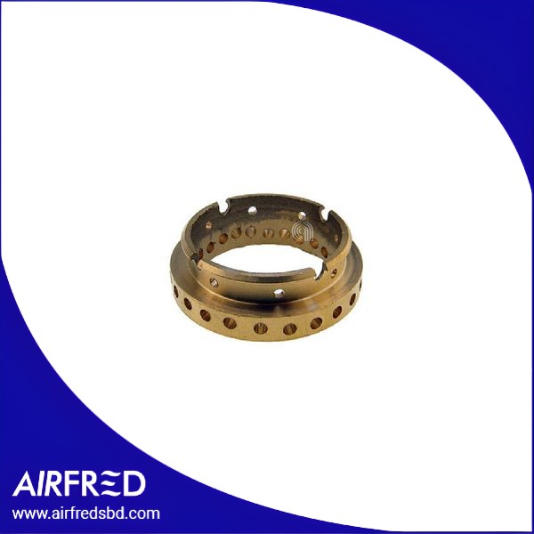 Corona de latón auxiliar para quemador, dos orificios. SKU 00532032