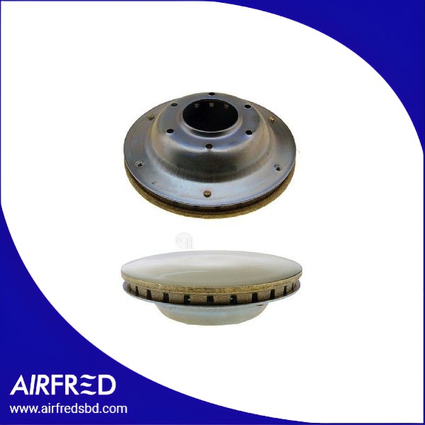 Conjunto difusor de llama en latón pulido para placa de cocción Hob