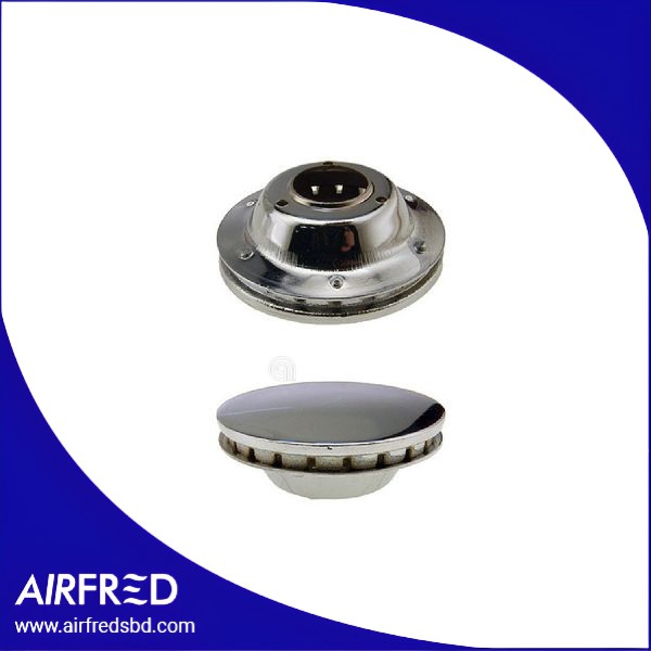 Difusor de llama compacto para quemadores de gas, latón cromado, SKU 00532068