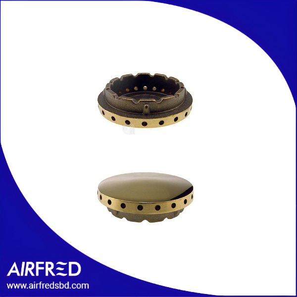 Difusor de llama de latón pulido para hornilla 00532071