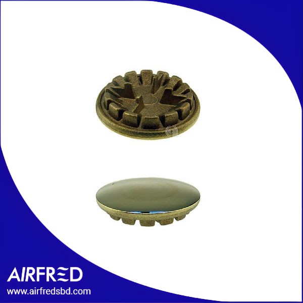 Spartifiamma en latón lucido para piano de cocción 00532117