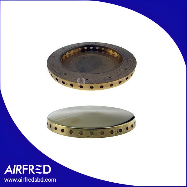 Difusor de llama en latón adaptable para cocinas de gas