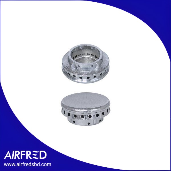 Disipador de llama central cromado para cocina a gas 00532672