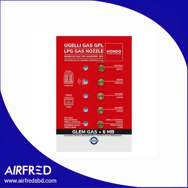 Conjunto de 5 boquillas de gas para hob