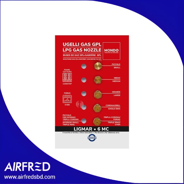 Conjunto de 5 inyectores de gas para cocinas a gas