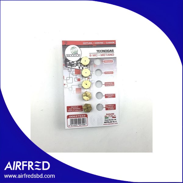 Conjunto de 5 inyectores para gas natural Hob 00537533