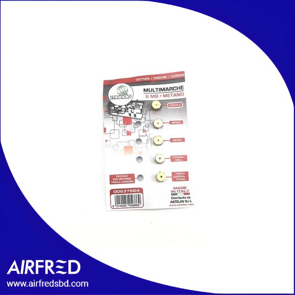 Conjunto de 5 boquillas de gas para placas de cocción