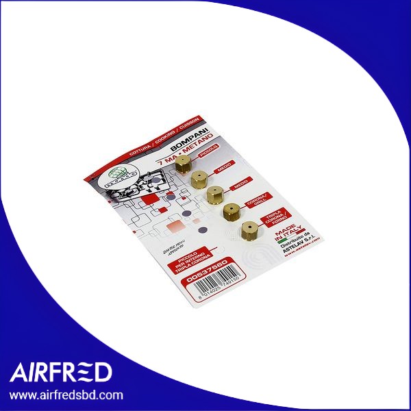 Conjunto de 5 inyectores para gas metano para hornos de cocción