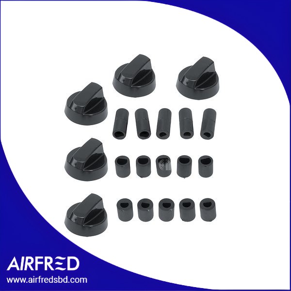 Conjunto de 5 mandos universales para horno y placa de cocción. SKU 00539102