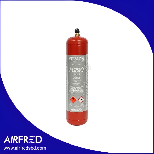 Cilindro de gas refrigerante R290, 370 g