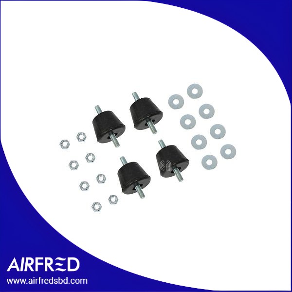 Conjunto de 4 soportes antivibrantes para climatización