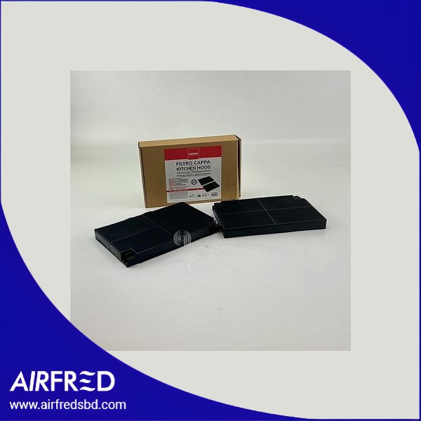 Conjunto de 2 filtros de carbón activado rectangulares para campana