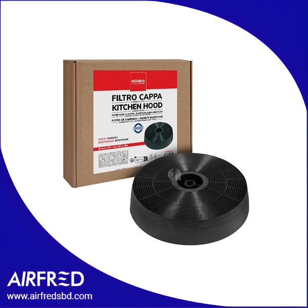 Filtro circular de carbón activado para campana, SKU 00701104