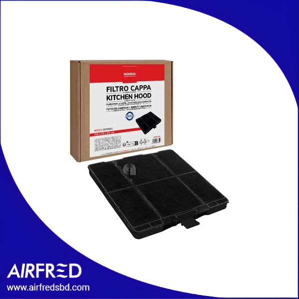 Filtro rectangular de carbón activado para extractor 00701124