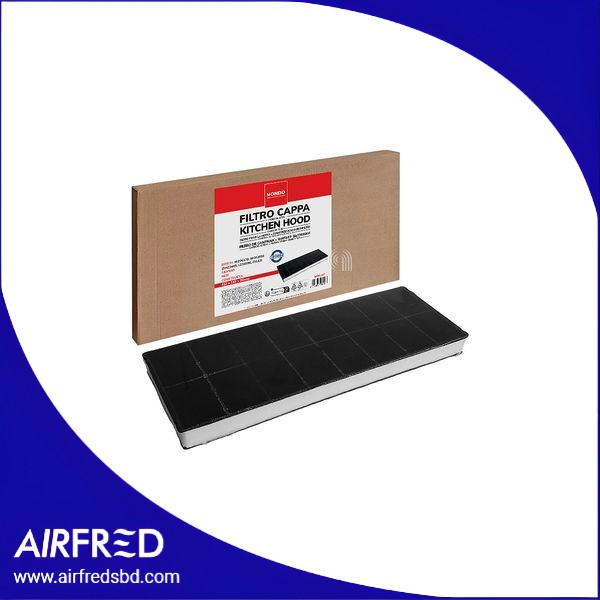 Filtro de carbón activo rectangular para campana extractora