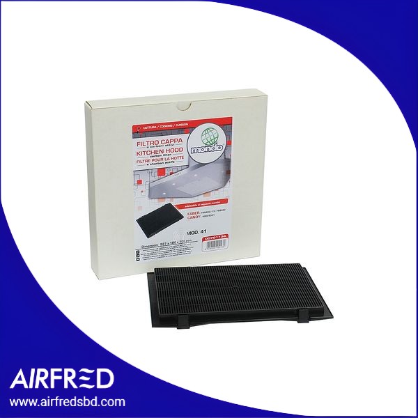 Filtro de carbono rectangular para campana extractora