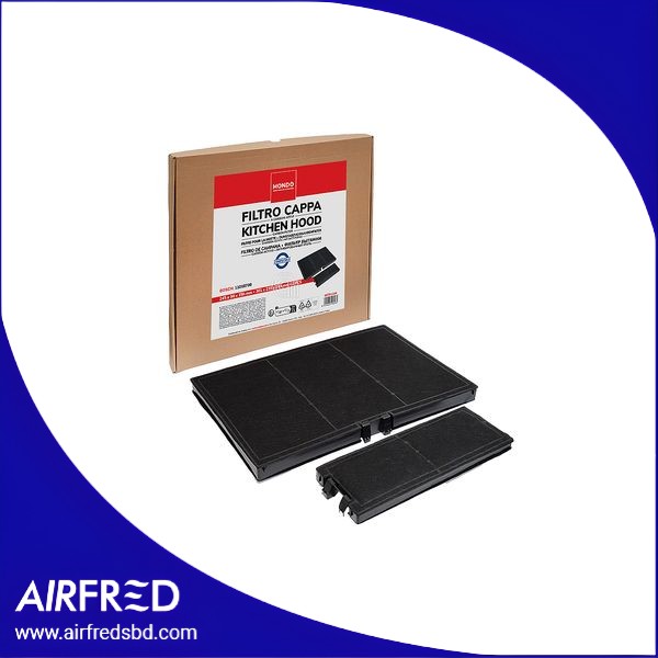 Conjunto de 2 filtros de carbón rectangulares para campanas extractoras 00701144