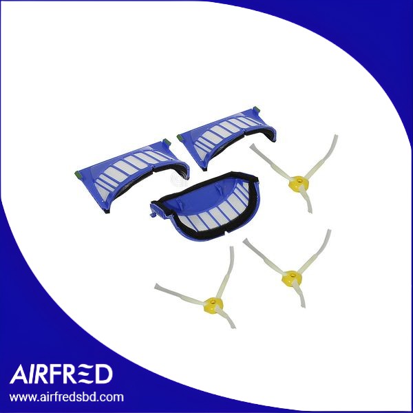 Conjunto de filtros y cepillos para aspiradora robótica