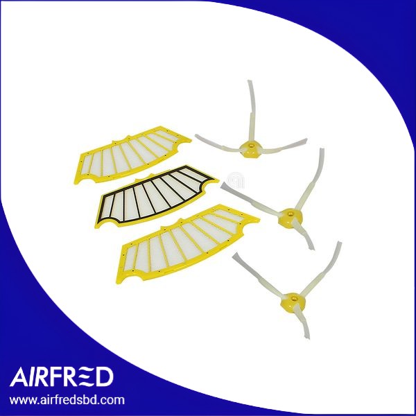 Filtro rectangular y cepillos laterales para robot aspirador — SKU 00802411