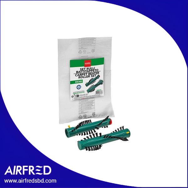 Conjunto de dos rodillos cepillo adaptable para aspiradora