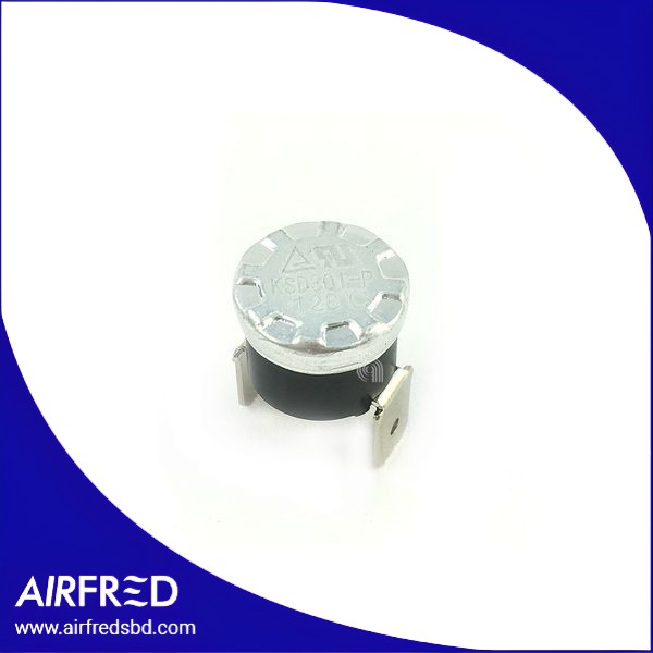 Termostato de temperatura con conexión Faston y montaje vertical