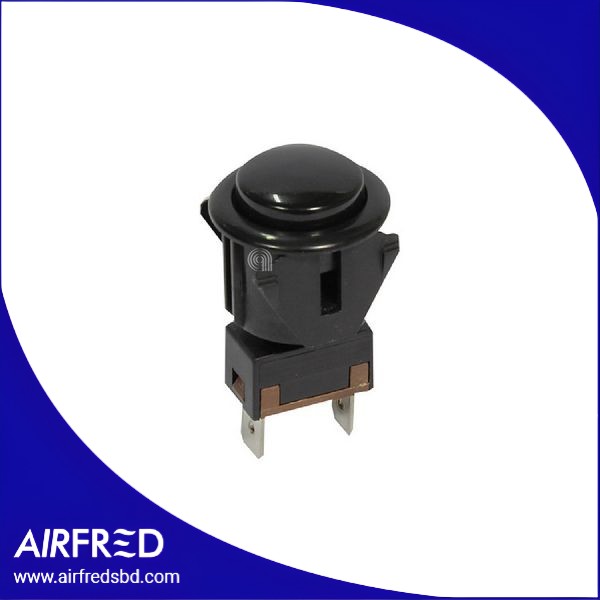 Interruptor unipolar para electrodoméstico pequeño, cuerpo negro, 00815031