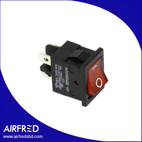 00815080 Conmutador bipolar iluminado con terminal Faston 4,8 mm