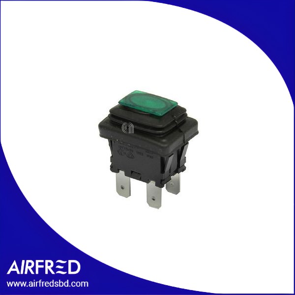 Interruptor verde de dos polos para pequeños electrodomésticos (SKU 00815223)